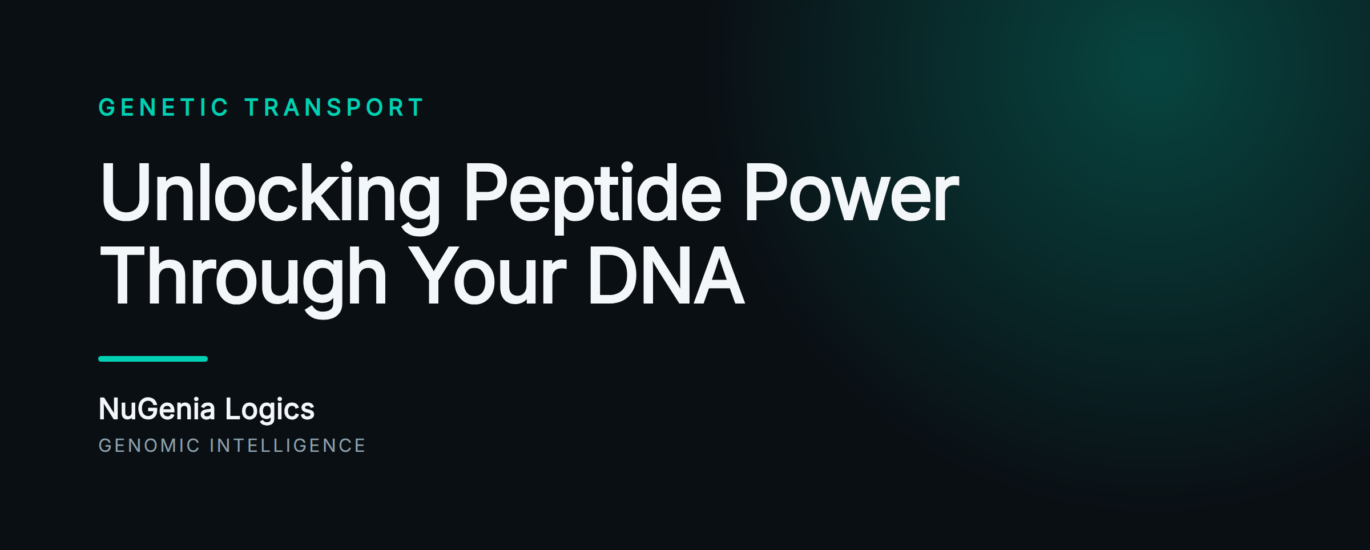 Unlocking Peptide Power Through Your DNA - NuGenia Logics