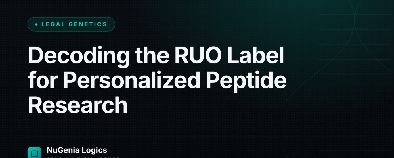 Decoding the RUO Label for Personalized Peptide Research - NuGenia Logics