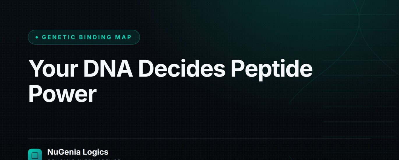 Your DNA Decides Peptide Power - NuGenia Logics
