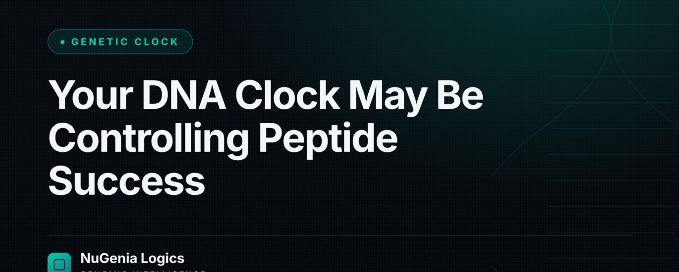 Your DNA Clock May Be Controlling Peptide Success - NuGenia Logics