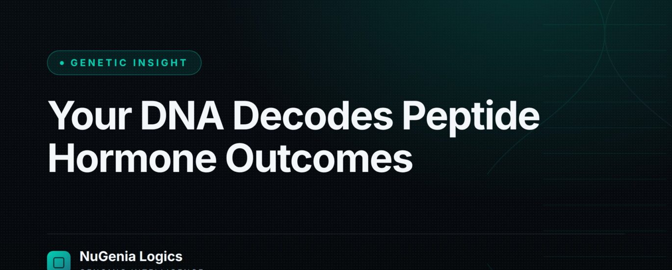 Your DNA Decodes Peptide Hormone Outcomes - NuGenia Logics