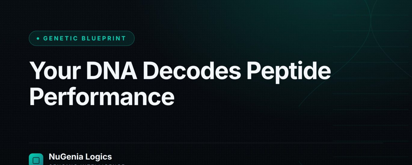 Your DNA Decodes Peptide Performance - NuGenia Logics